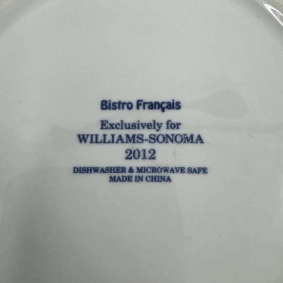 Williams Sonoma Bistro Francais Mixing Bowl MOYEN Bake Cooking Wear French - Picture 7 of 8